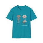 Vintage Jellyfish Illustration T-Shirt — Marine Biology Art Tee