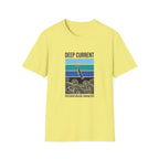 Deep Current Graphic T-Shirt — 'Pressure Builds Character' Ocean Diver Tee