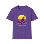 Sailboat Sunset T-Shirt — "Wild Water Racing Club" Retro Nautical Tee