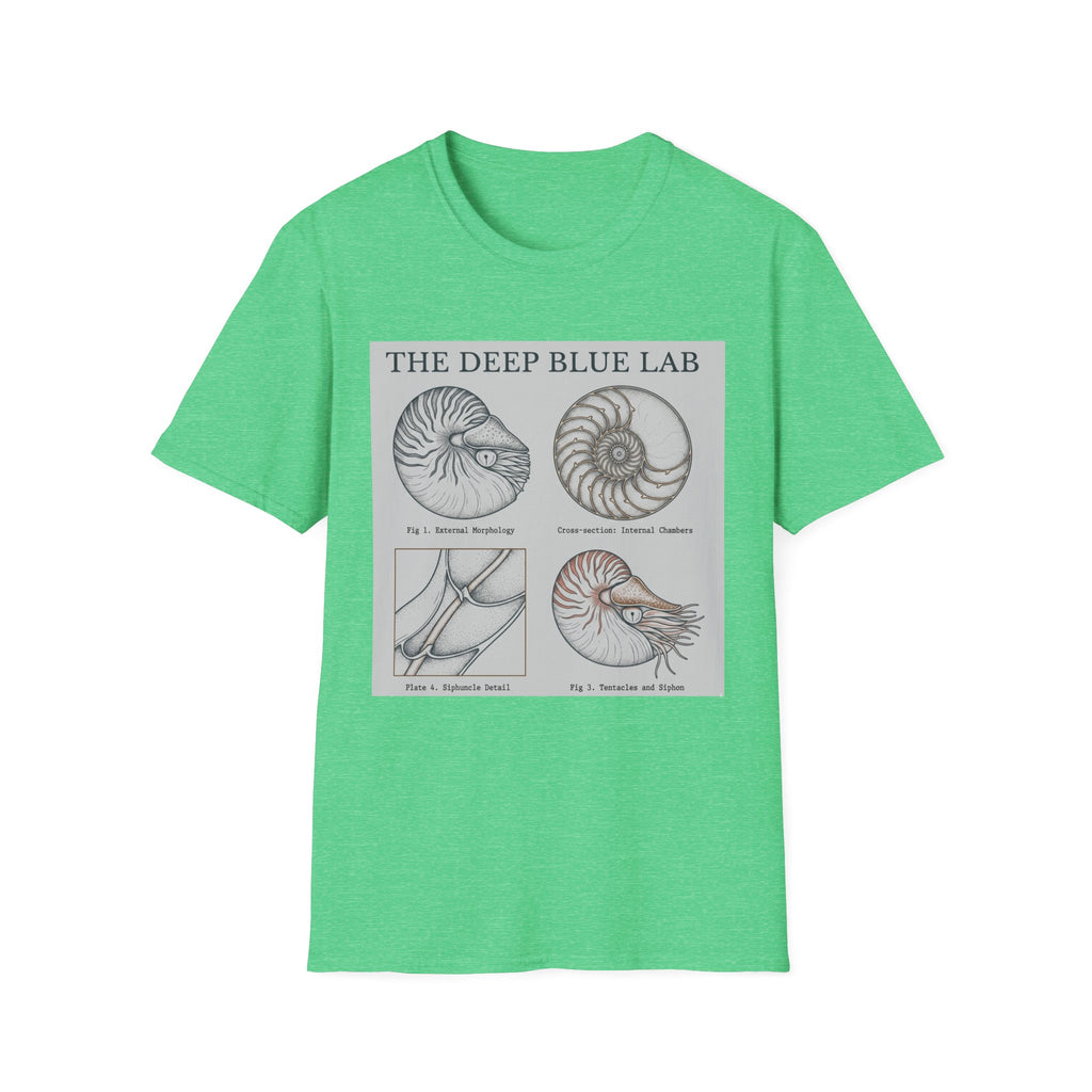 Nautilus Anatomy T-Shirt – The Deep Blue Lab Vintage Sea Life Tee