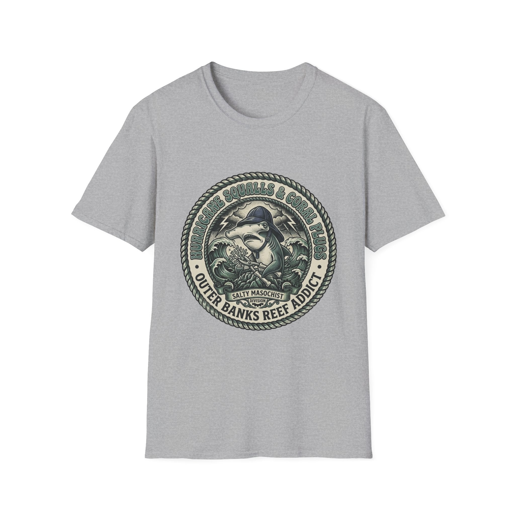 Outer Banks Reef Addict T-Shirt — Vintage Surf & Ocean Conservation Tee
