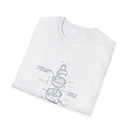 Coffee Diagram T-Shirt — "The Science of the Sip" Espresso Blueprint Tee