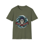 Skull Mariner T-Shirt — "Storm Born, Hatteras Village" Nautical Graphic Tee
