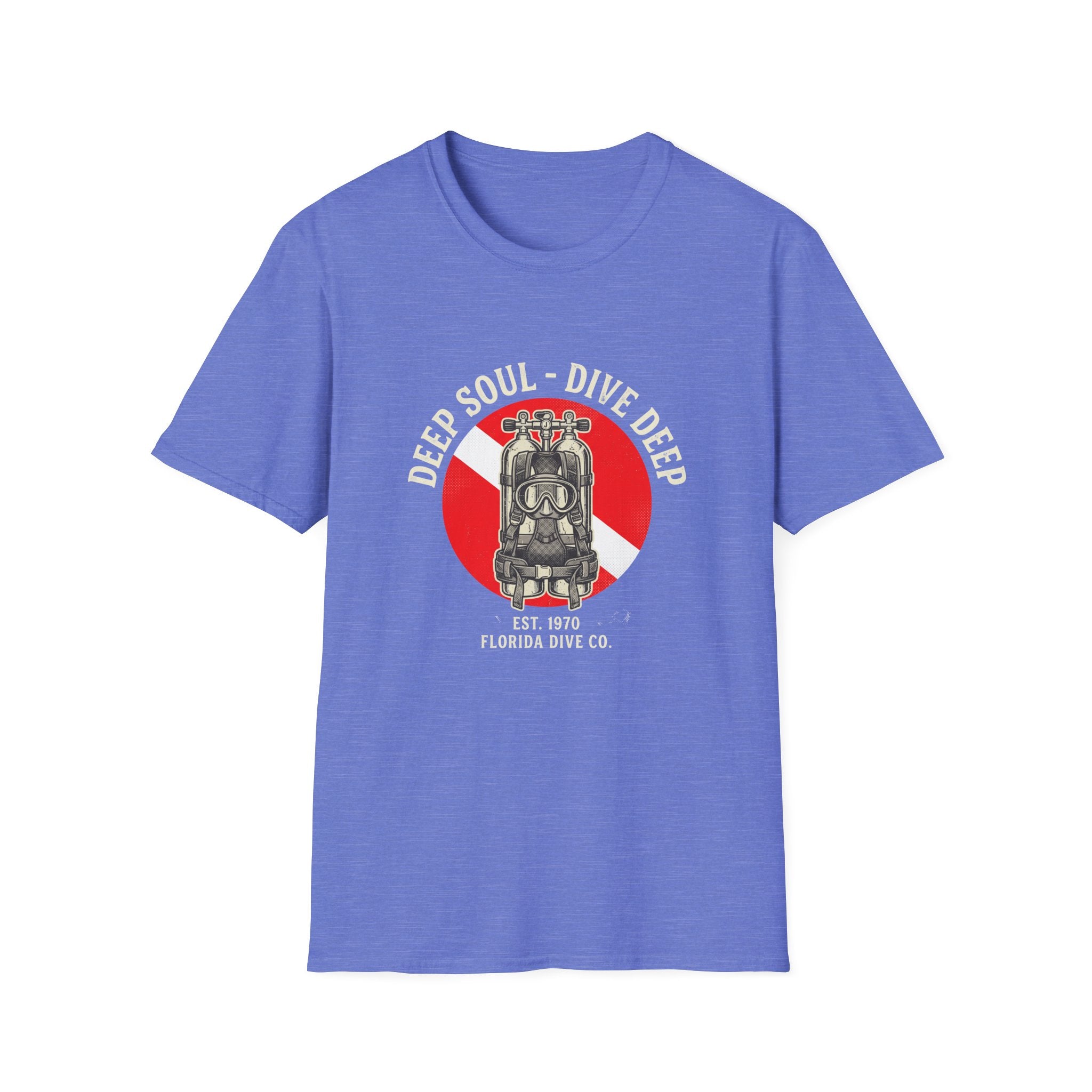 T-Shirt — Dive Flag Scuba Regulator Design (“Dive Your Soul: Dive Deep”)
