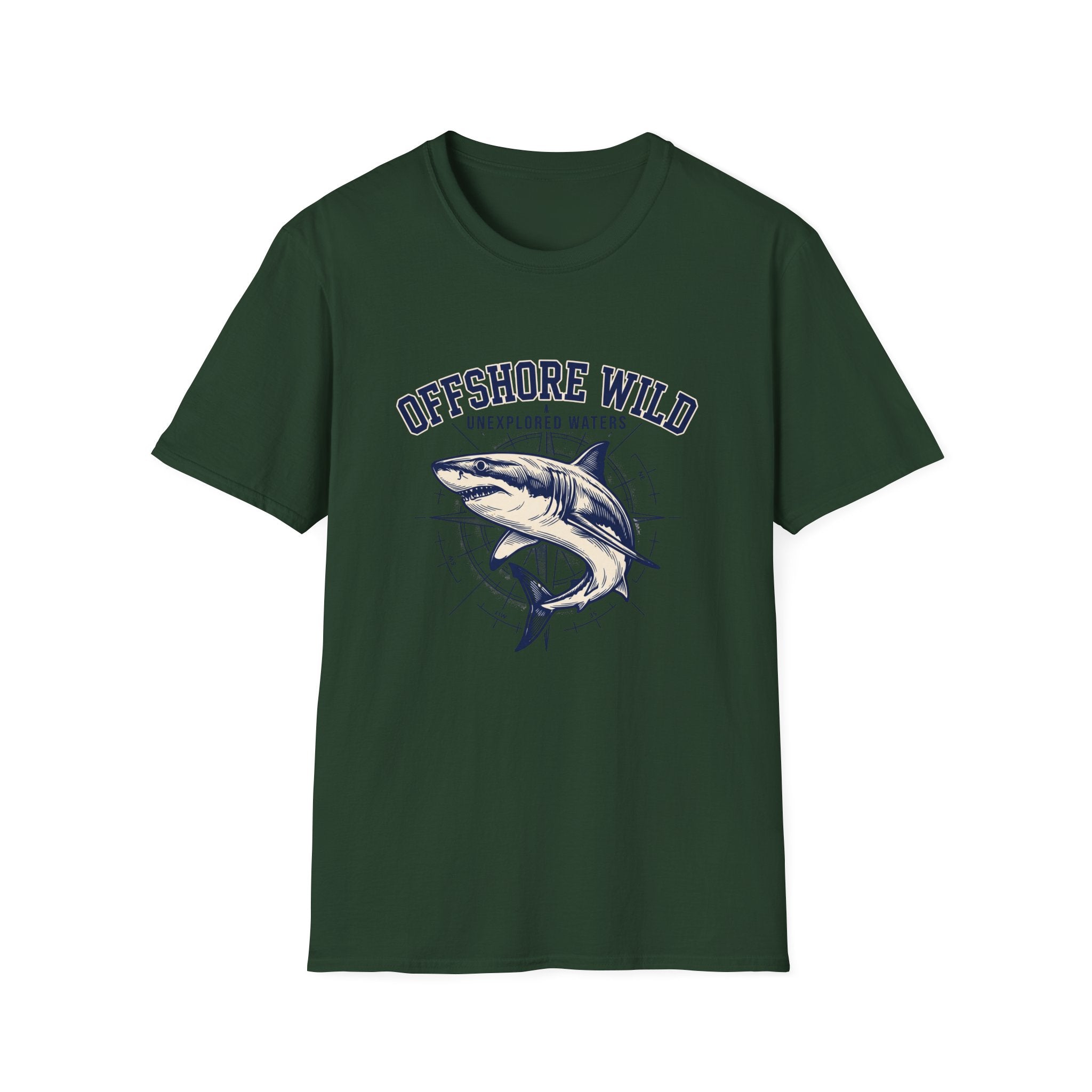 Shark Tee – "Offshore Wild" Graphic Fishing T-Shirt