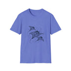 Tribal Manta Ray T-Shirt — Ocean Wave Nautical Art Tee