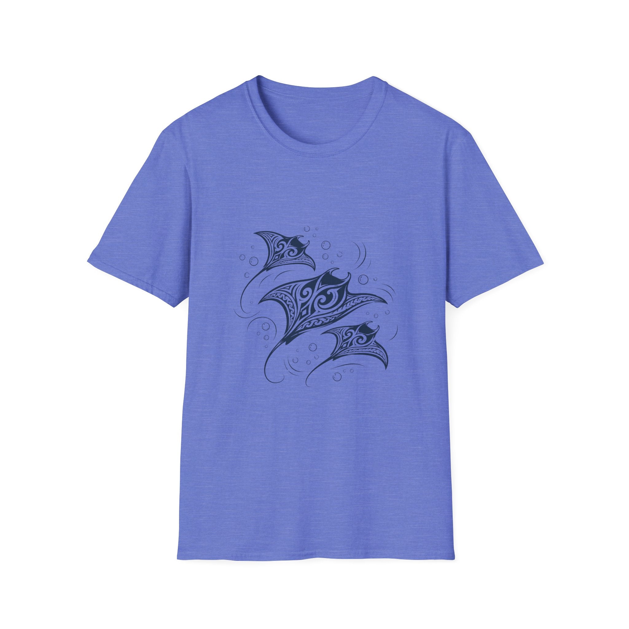 Tribal Manta Ray T-Shirt — Ocean Wave Nautical Art Tee