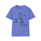 Flowchart T-Shirt – "Worked a Flaw?" Engineering Diagram Tee
