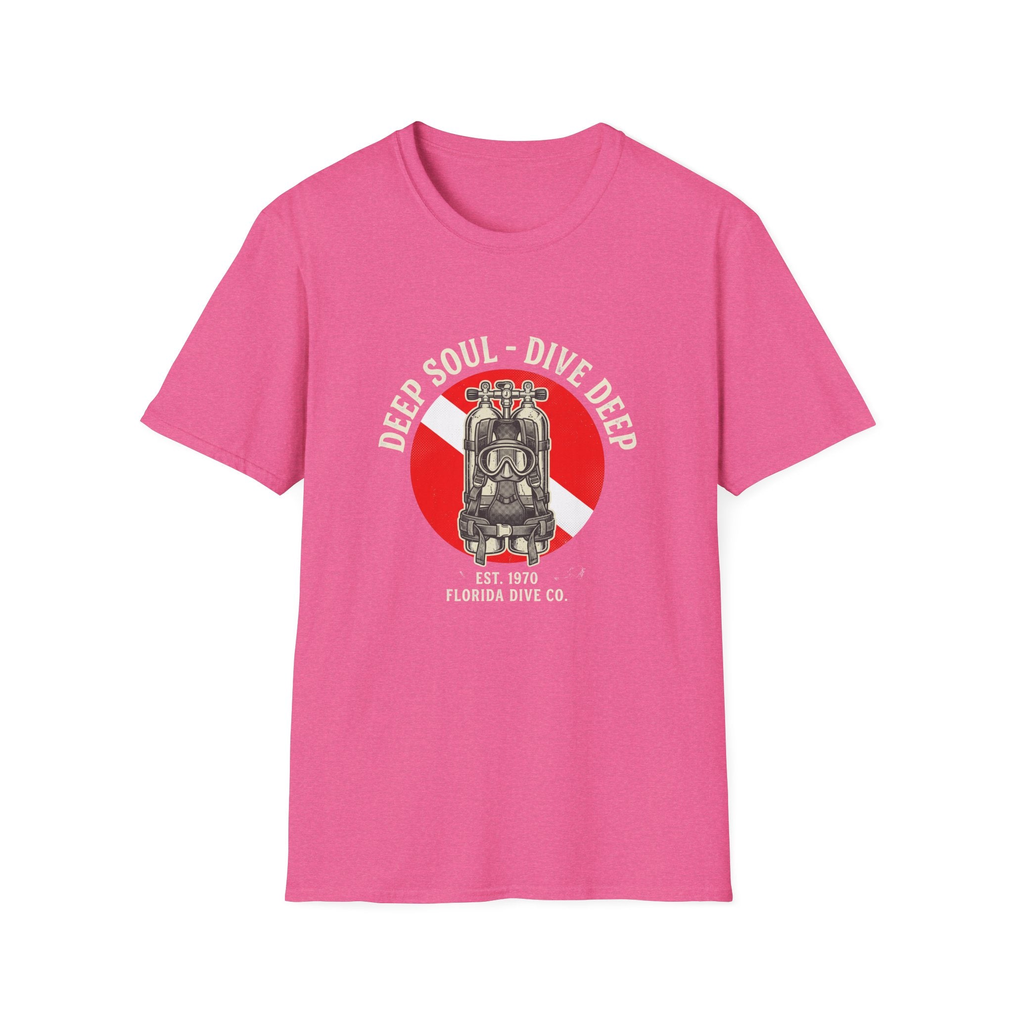 T-Shirt — Dive Flag Scuba Regulator Design (“Dive Your Soul: Dive Deep”)