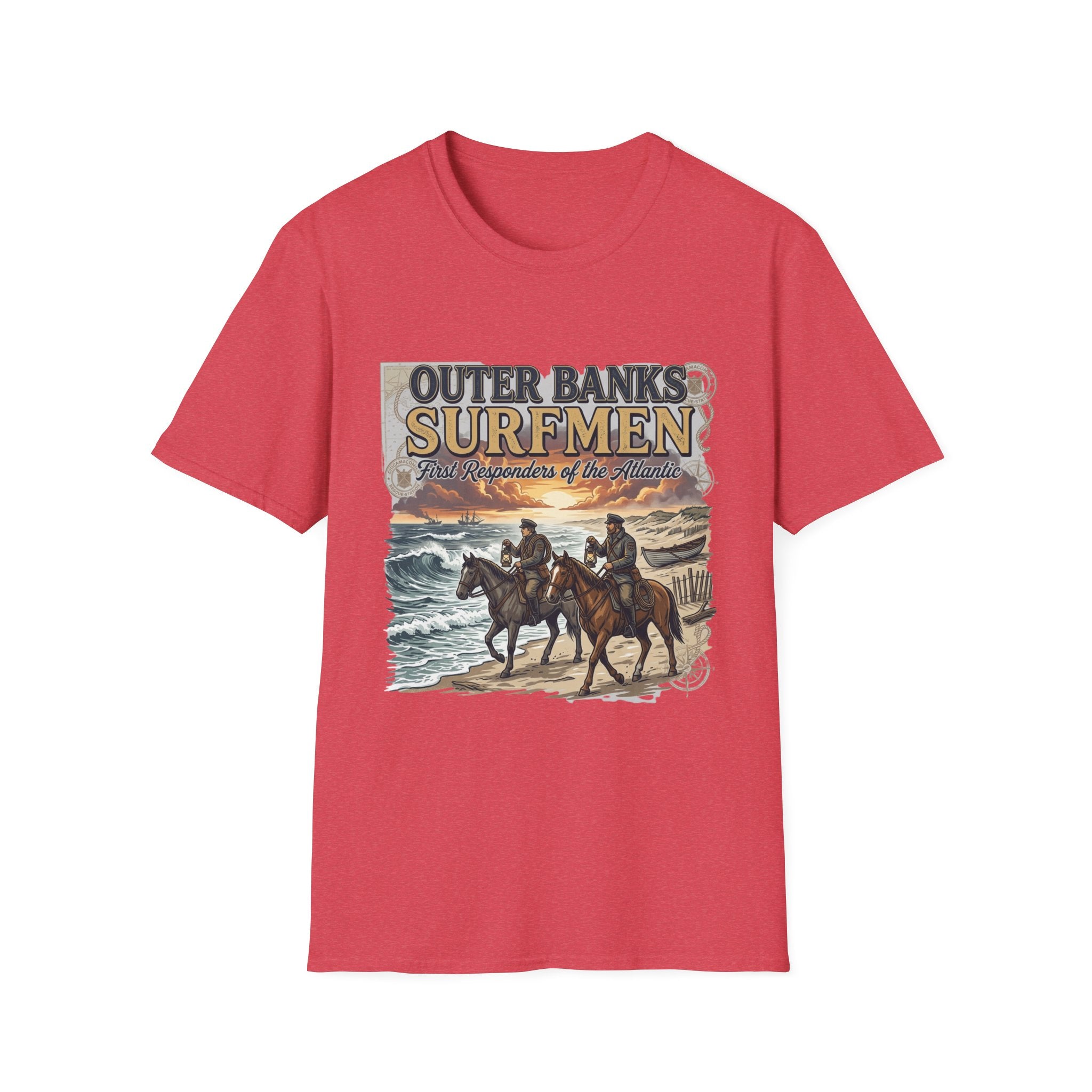 Outer Banks Surfmen T-Shirt — First Responders of the Atlantic Vintage Beach Tee