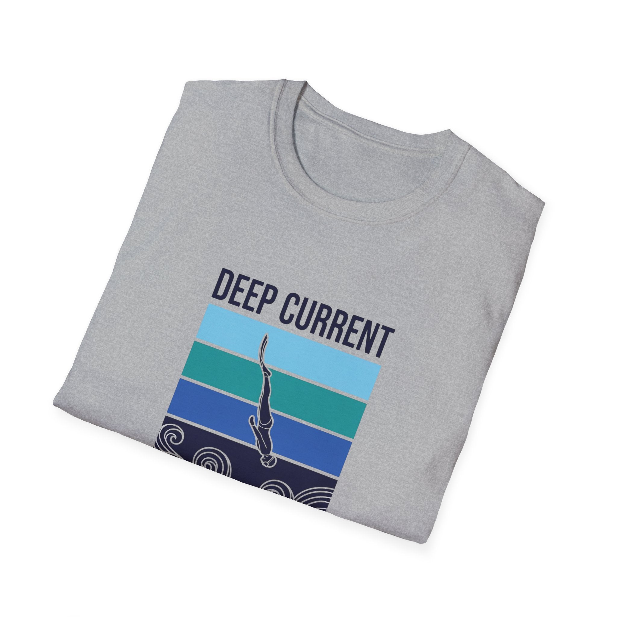T-shirt graphique Deep Current — T-shirt de plongeur océanique « La pression forge le caractère »