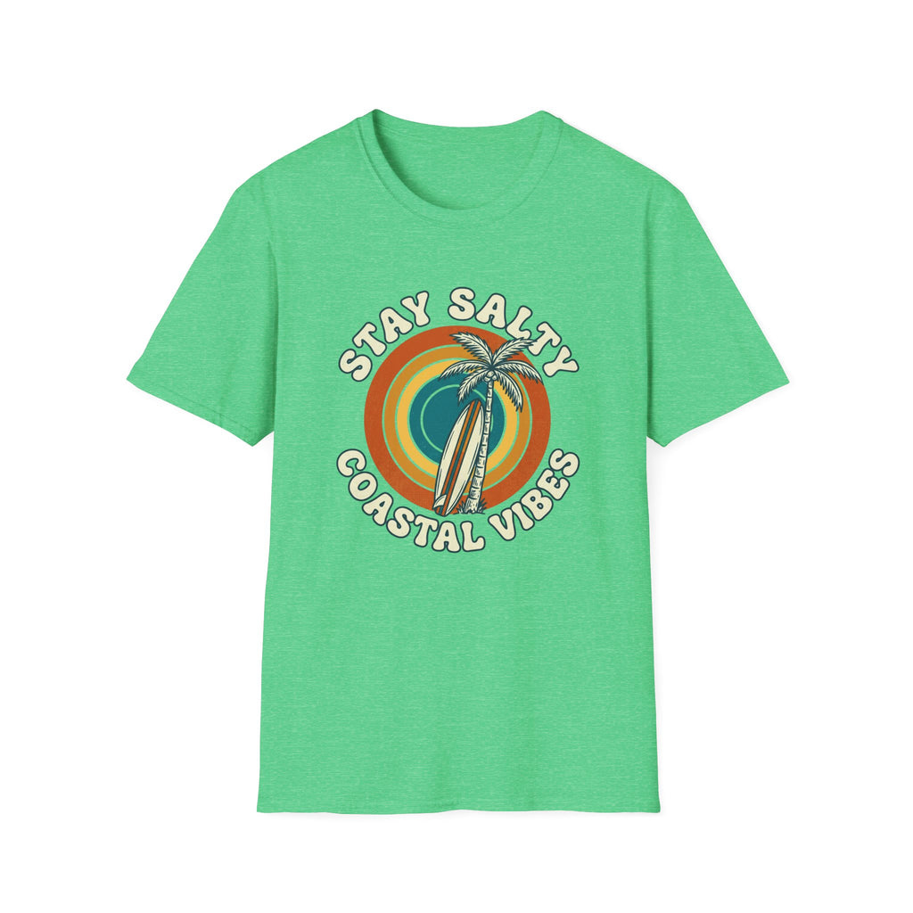 Stay Salty Coastal Vibes T-Shirt — Retro Palm Beach Graphic Tee