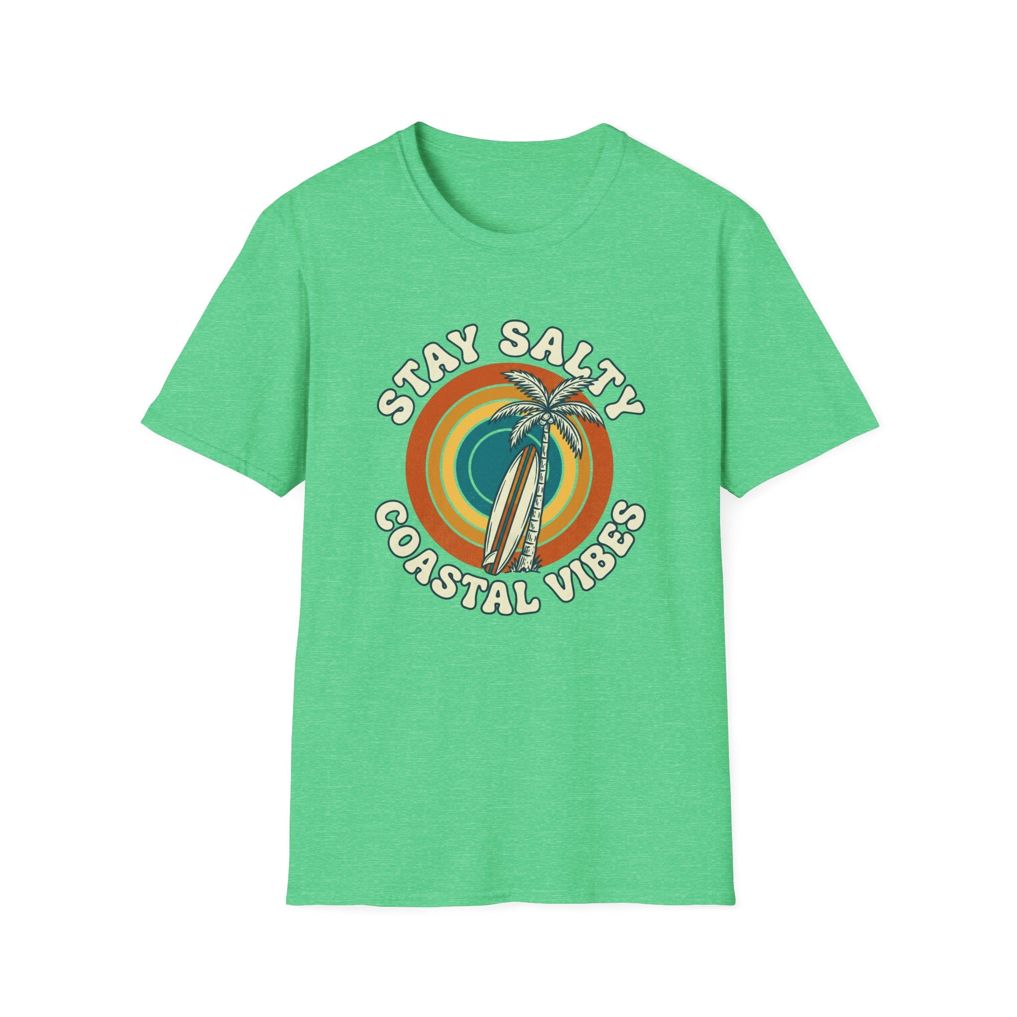 Stay Salty Coastal Vibes T-Shirt — Retro Palm Beach Graphic Tee