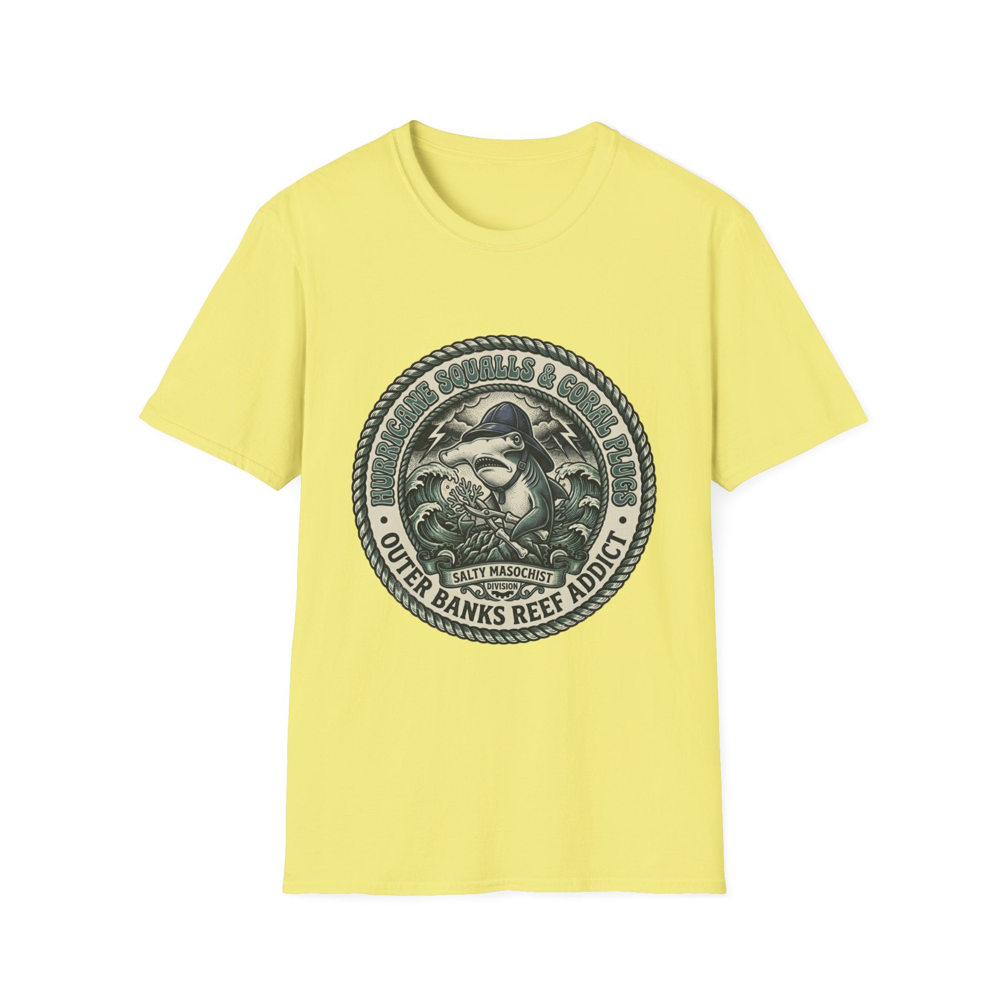 Outer Banks Reef Addict T-Shirt — Vintage Surf & Ocean Conservation Tee
