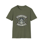 Wreck Hunters Atlantic Crew T‑Shirt — Pirate Skull & Anchor Nautical Graphic Tee
