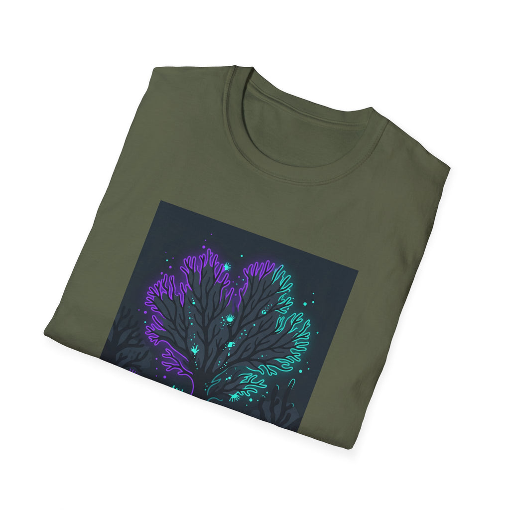 T-shirt Ginkgo clair de lune — Tee-shirt floral Jardin nocturne