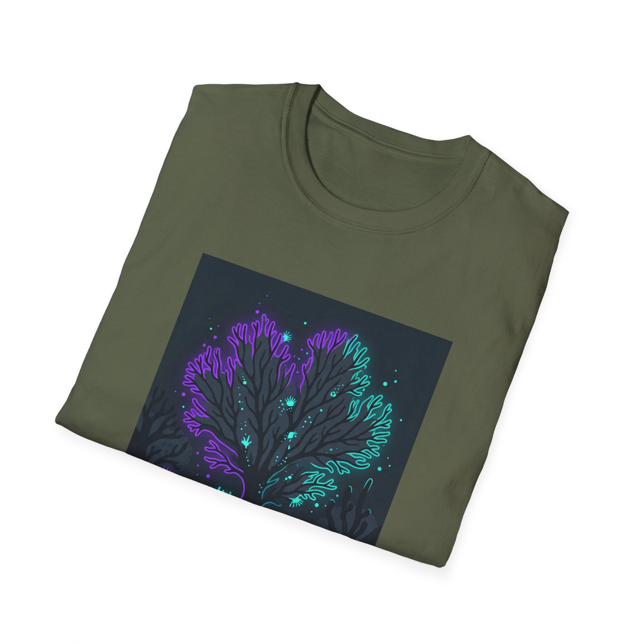 T-shirt Ginkgo clair de lune — Tee-shirt floral Jardin nocturne
