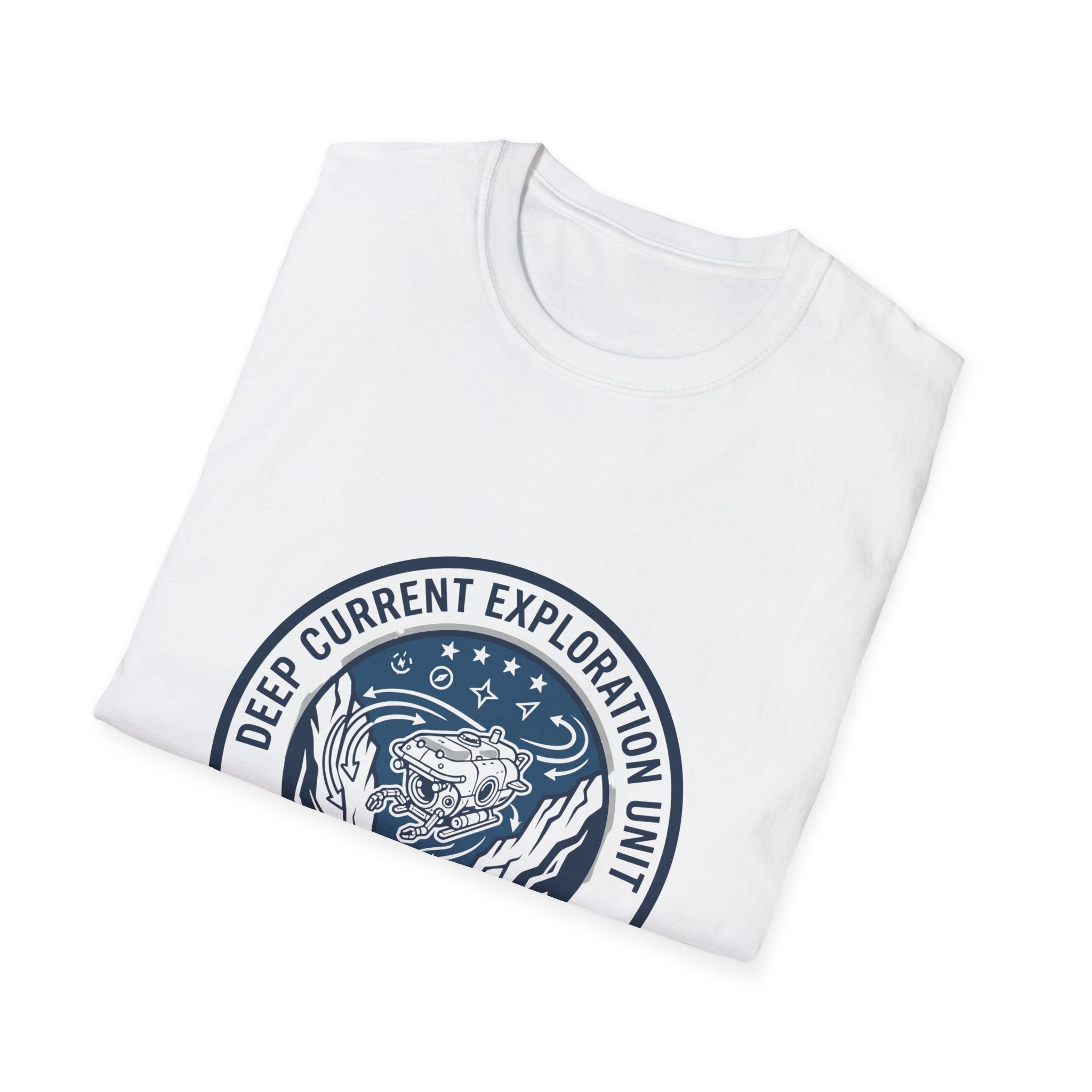 T-Shirt — Deep Current Exploration Unit 'Abyssal Zone' Ocean Patch Tee