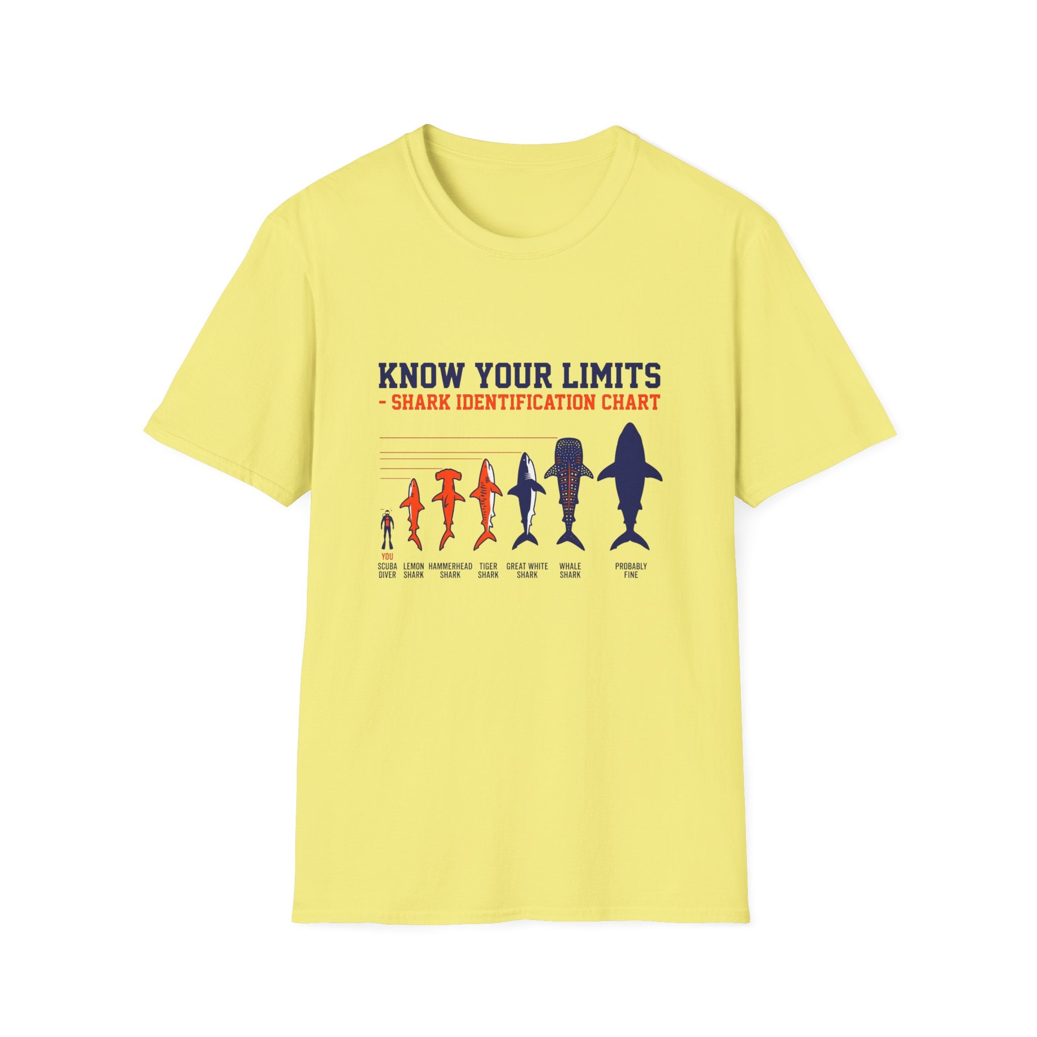 Know Your Limits Shark Identification T-Shirt