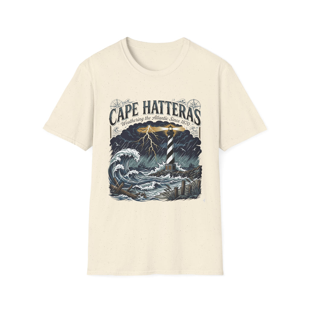 Cape Hatteras Lighthouse Storm T-Shirt — Weathering the Atlantic Since 1870