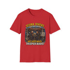 Scuba Divers Don’t Get Older We Just Need Deeper Bars T-Shirt — Funny Diver Tee for Scuba Enthusiasts