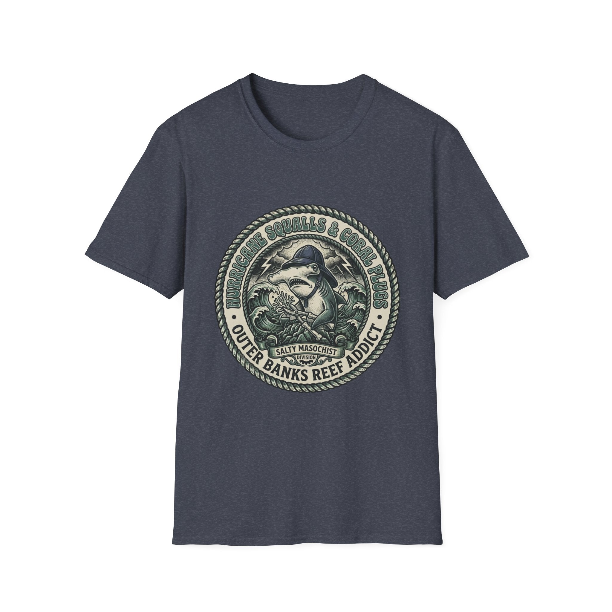Outer Banks Reef Addict T-Shirt — Vintage Surf & Ocean Conservation Tee