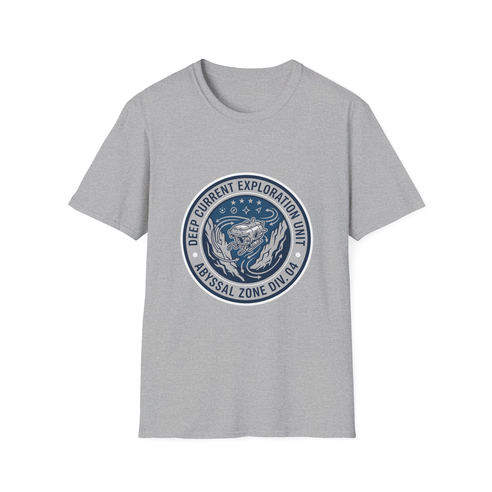T-Shirt — Deep Current Exploration Unit 'Abyssal Zone' Ocean Patch Tee