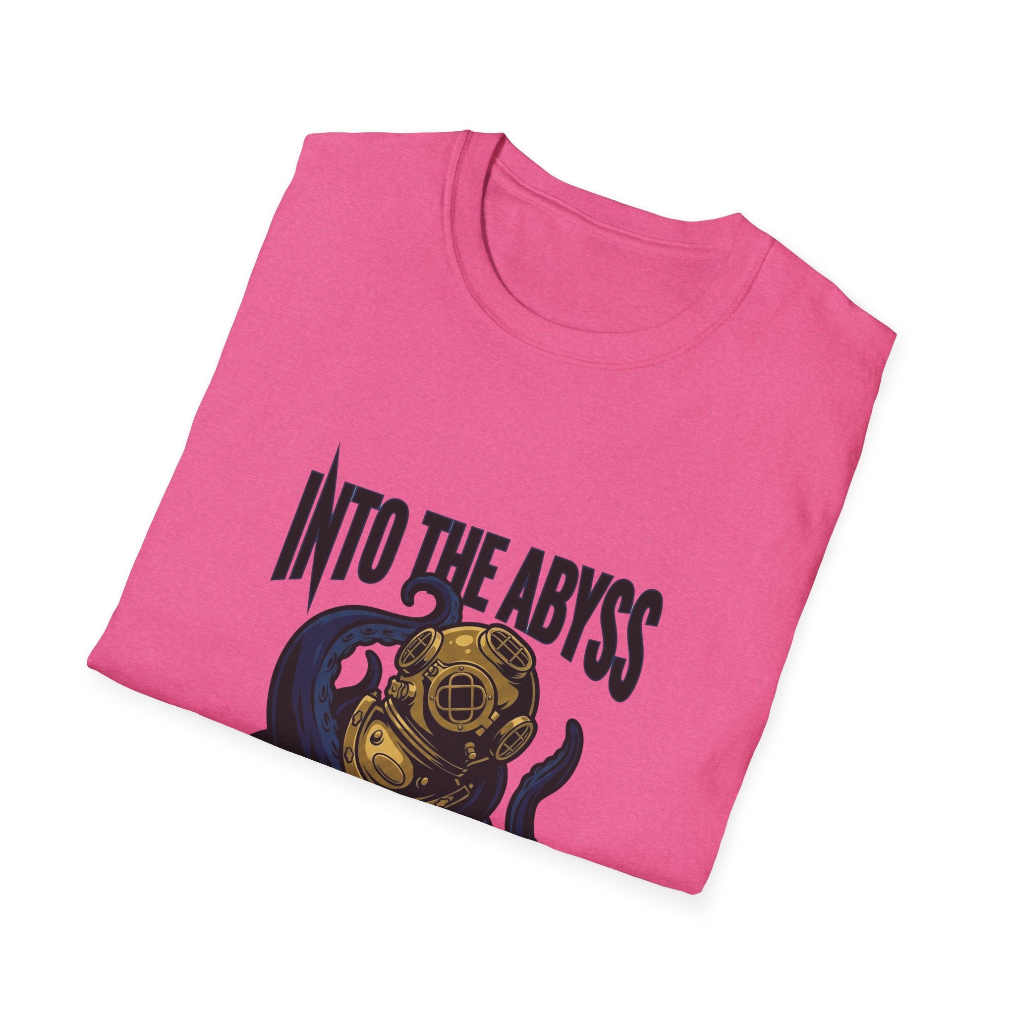 Into the Abyss T-Shirt — Deep Sea Diver & Octopus Graphic Tee