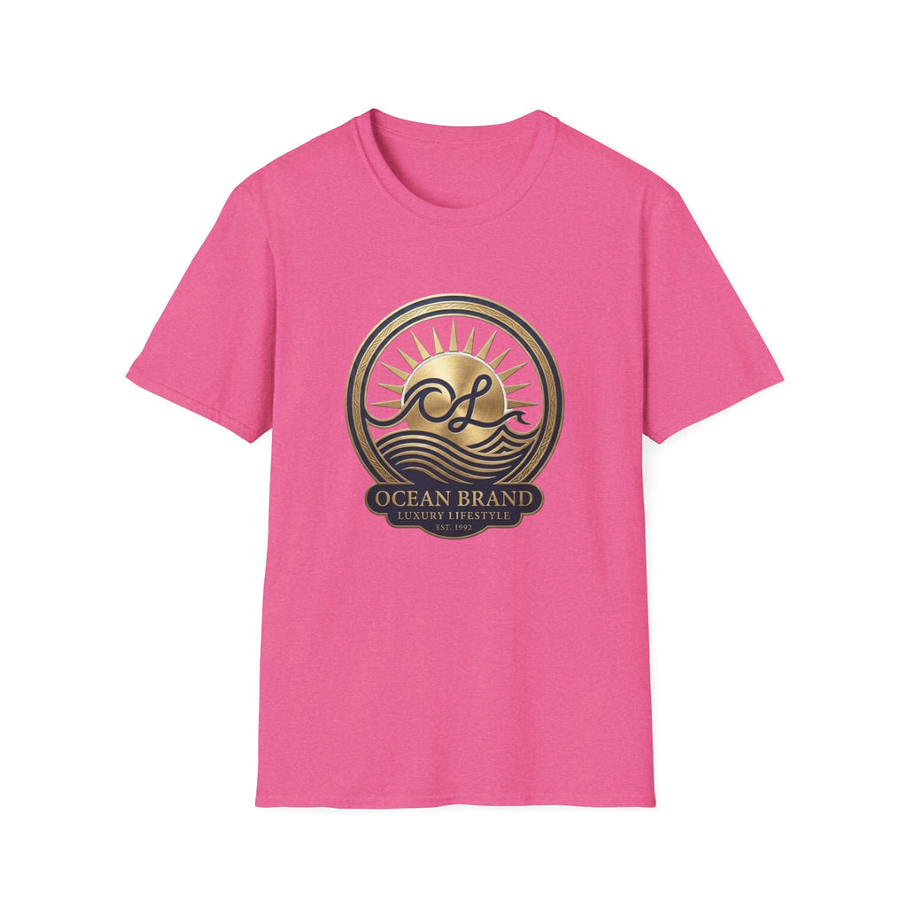 Ocean Brand Vintage Logo T-Shirt — Nautical Sun & Waves Graphic