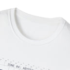 Abyssal Reef Topographic Tee — Nautical Ocean Map T-Shirt
