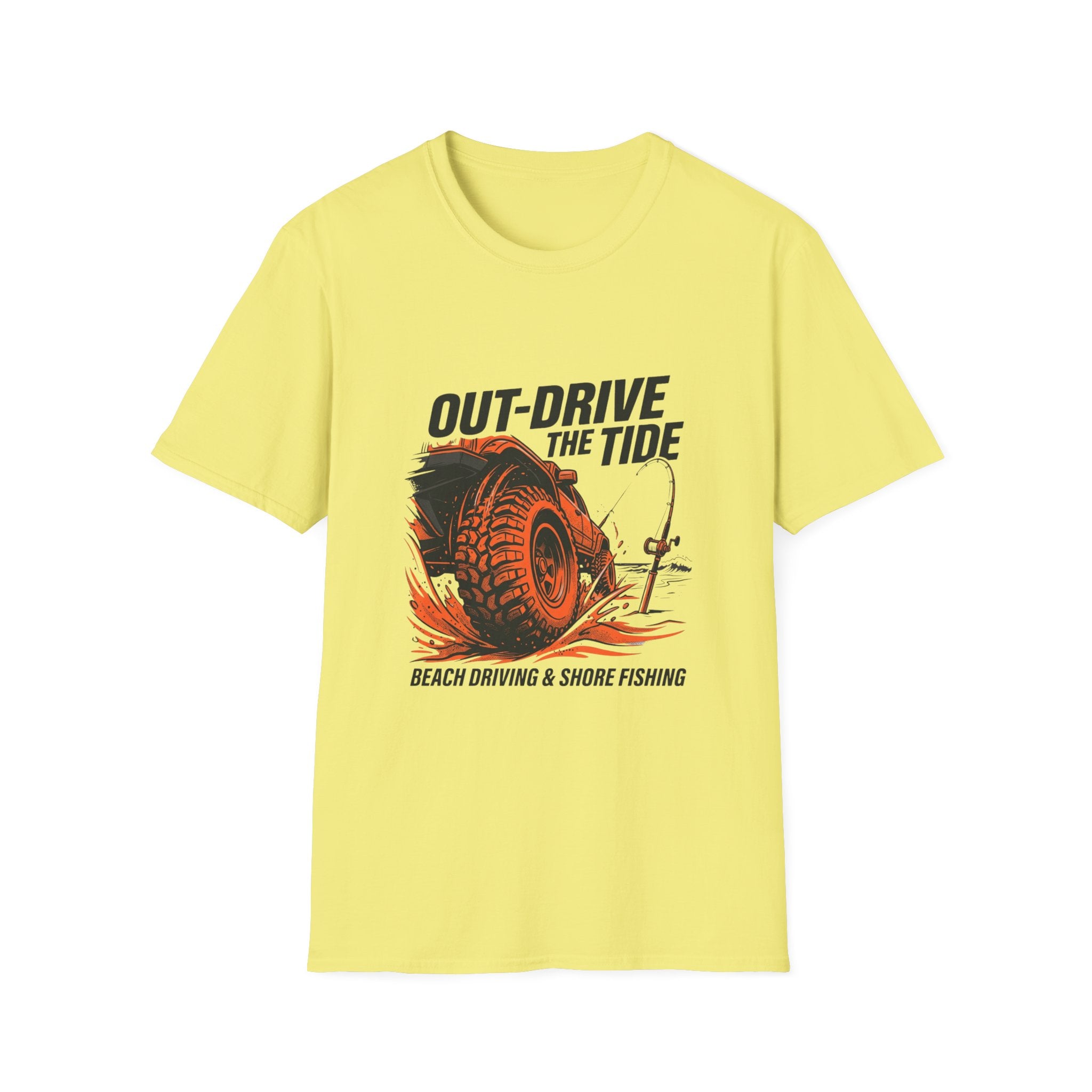 Out Drive The Tide Beach Driving & Shore Fishing T-Shirt