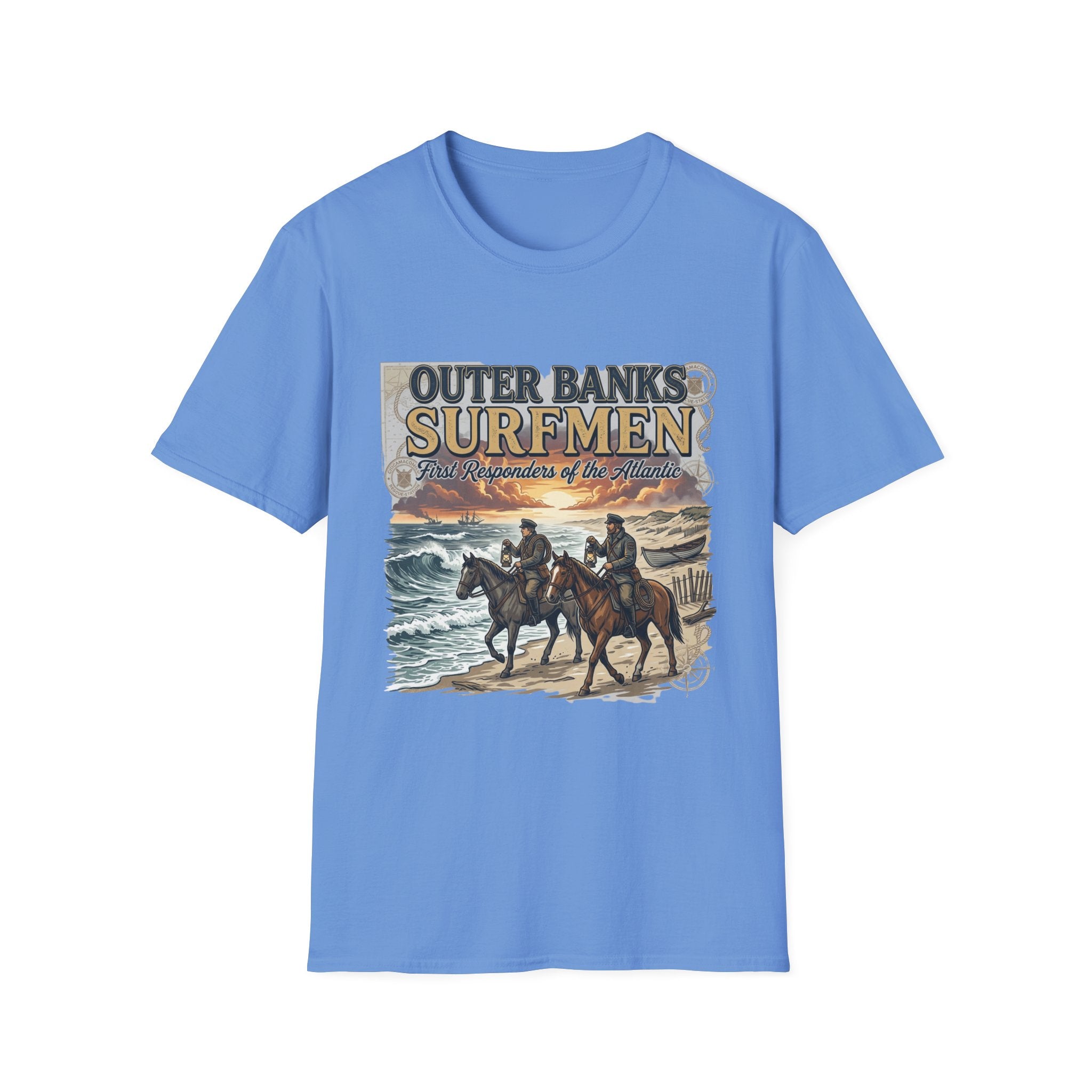 Outer Banks Surfmen T-Shirt — First Responders of the Atlantic Vintage Beach Tee