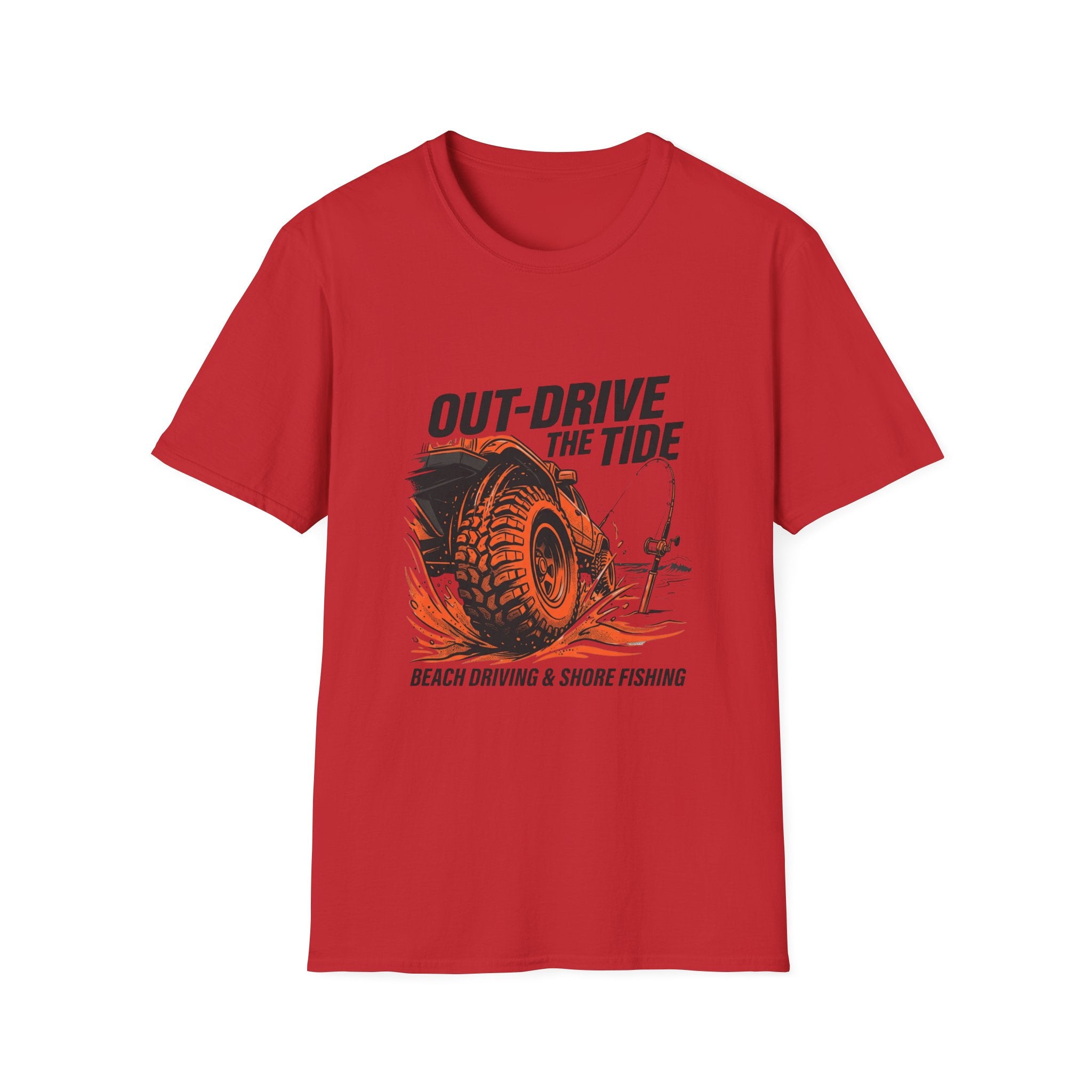 Out Drive The Tide Beach Driving & Shore Fishing T-Shirt