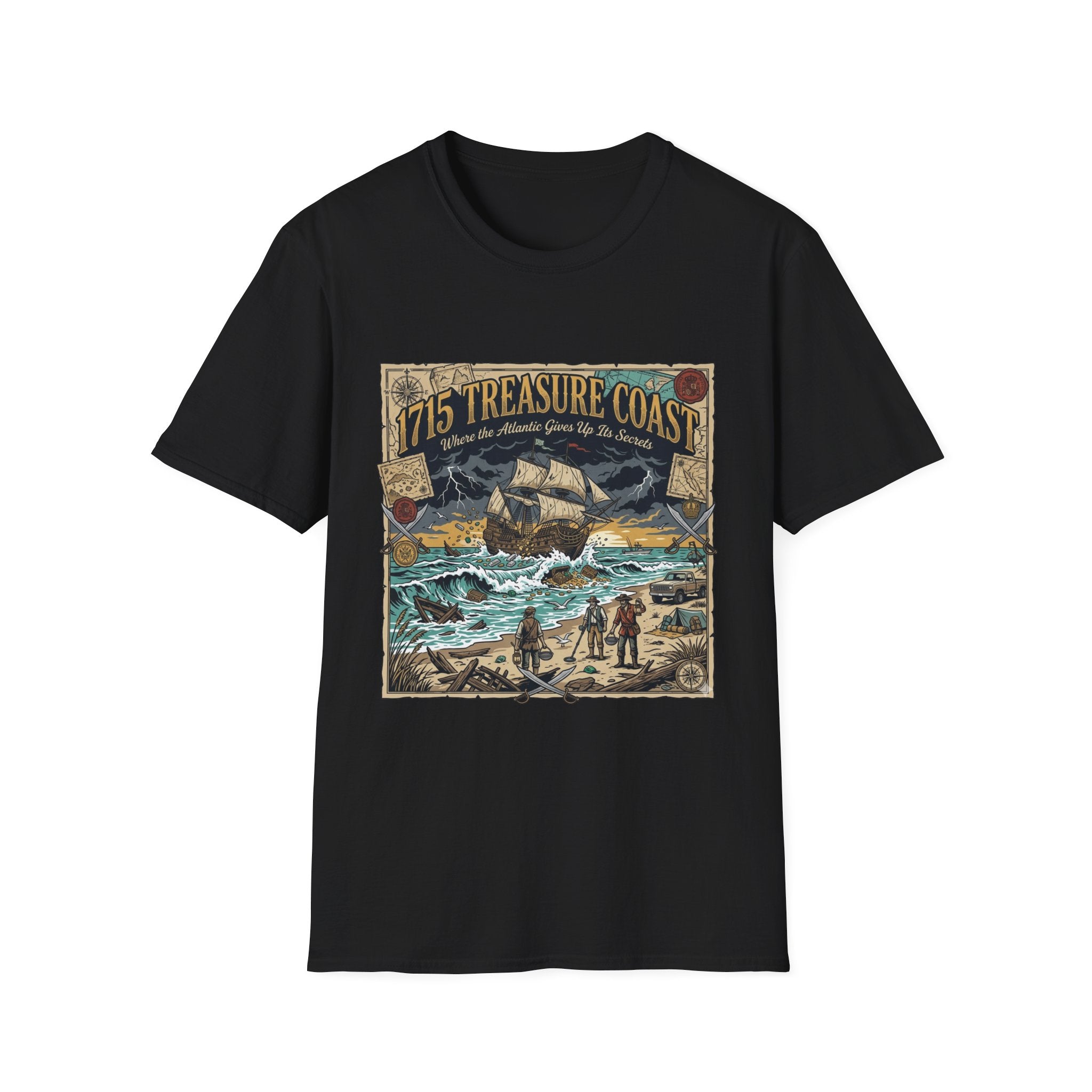Treasure Coast 1715 Vintage Ship T-Shirt