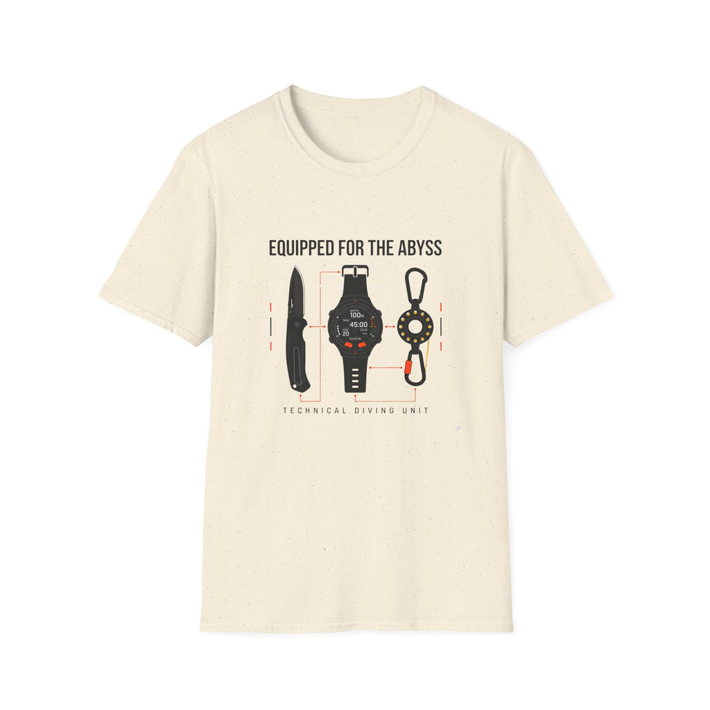 Equipped for the Abyss Scuba Gear T-Shirt — Technical Diving Tools Tee
