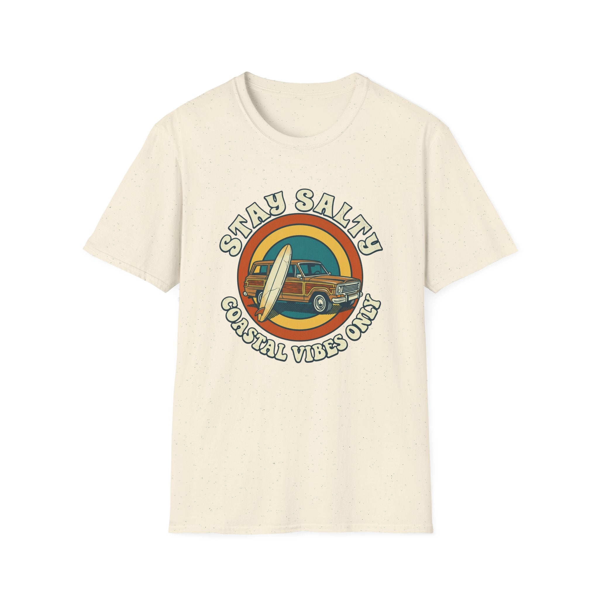 Stay Salty Surf Truck T-Shirt — Coastal Vibes Only Vintage Tee