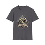 Shark Vintage Crest T-Shirt — "Respect the Current" Nautical Graphic Tee