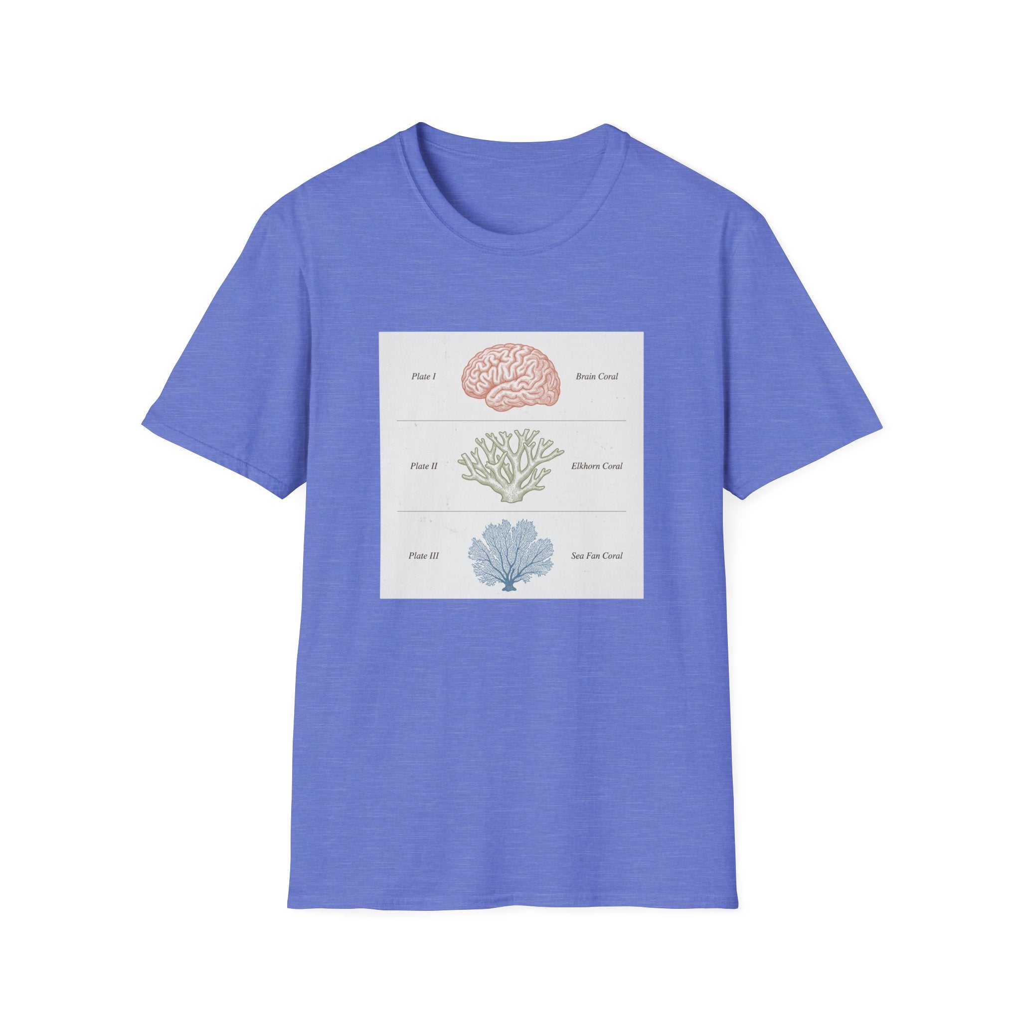 Brain, Coral, Sea Life T-Shirt – "Plant It, Grow It, Love It" Ocean Anatomy Tee