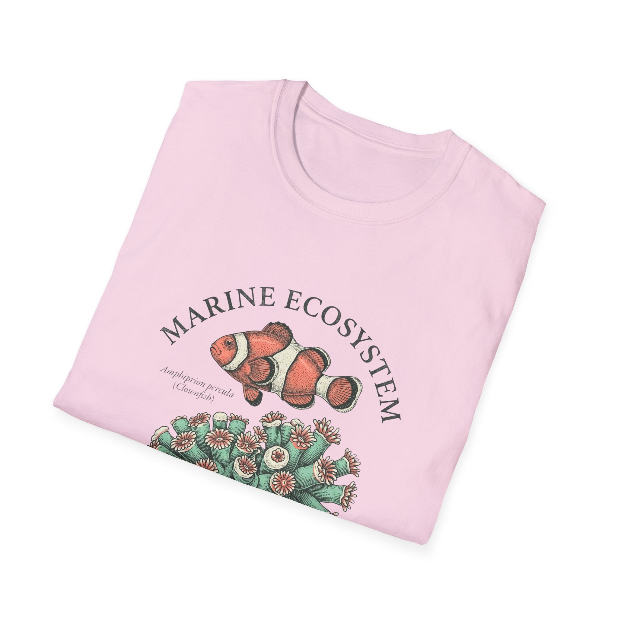 Marine Ecosystem Clownfish & Coral T-Shirt