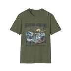 Outer Banks Life Offshore T-Shirt — Coastal Fishing Boat & Lighthouse Tee