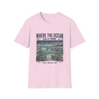 Where the Ocean Calls Home T‑Shirt — Coastal Lighthouse Graphic Tee (Outer Banks)
