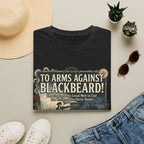 To Arms Against Blackbeard T-Shirt — Vintage Pirate Poster Tee