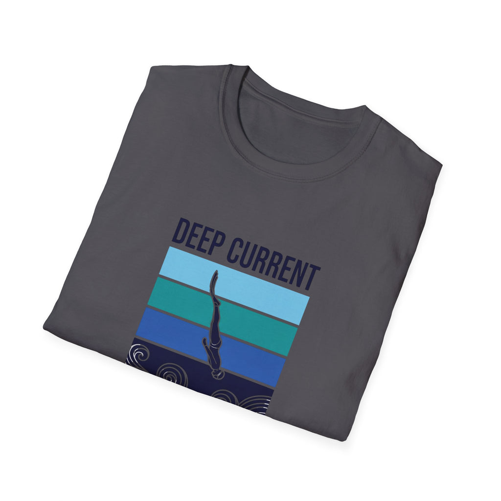 T-shirt graphique Deep Current — T-shirt de plongeur océanique « La pression forge le caractère »