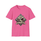 Shark Vintage Crest T-Shirt — "Respect the Current" Nautical Graphic Tee