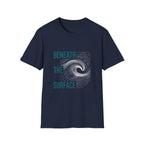 T-Shirt — "Beneath the Surface" Ocean Wave Graphic Tee