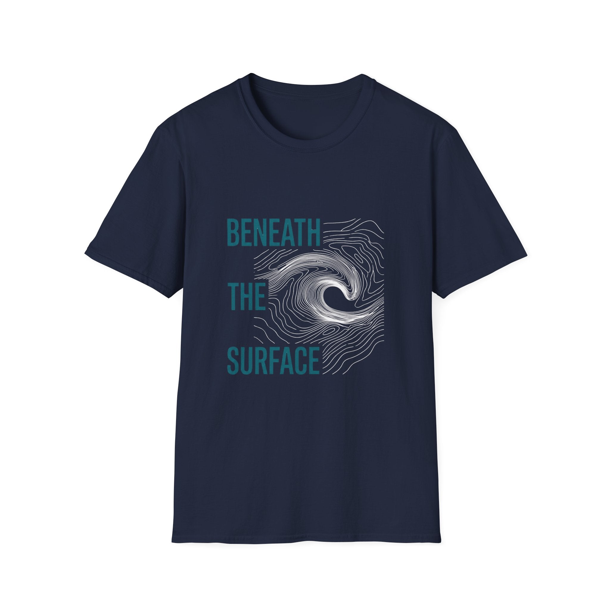 T-Shirt — "Beneath the Surface" Ocean Wave Graphic Tee