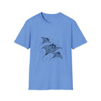Tribal Manta Ray T-Shirt — Ocean Wave Nautical Art Tee