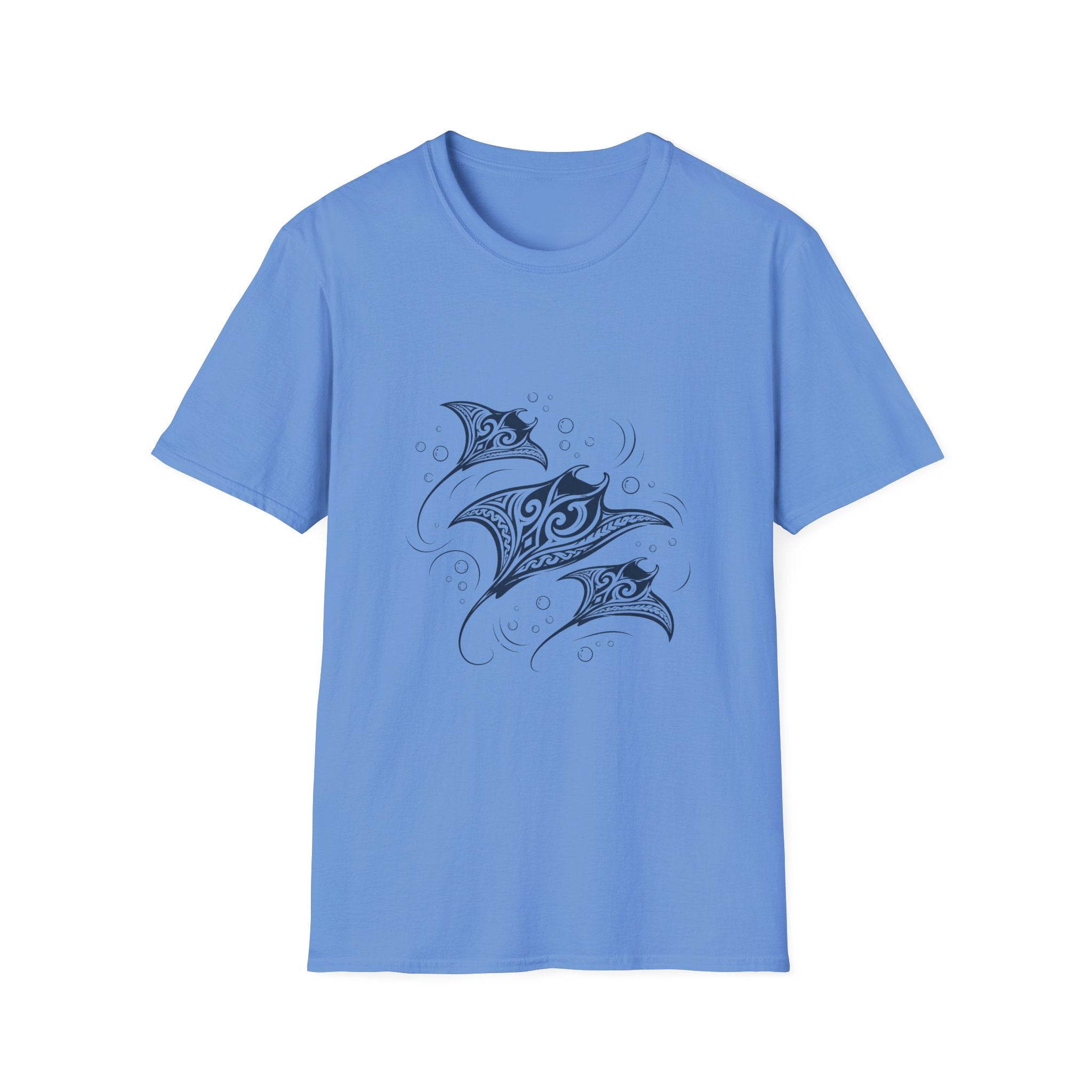 Tribal Manta Ray T-Shirt — Ocean Wave Nautical Art Tee