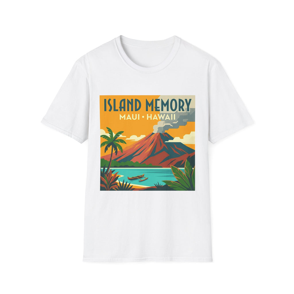 T-Shirt — Island Memory Maui Hawaii Vintage Travel Poster Design