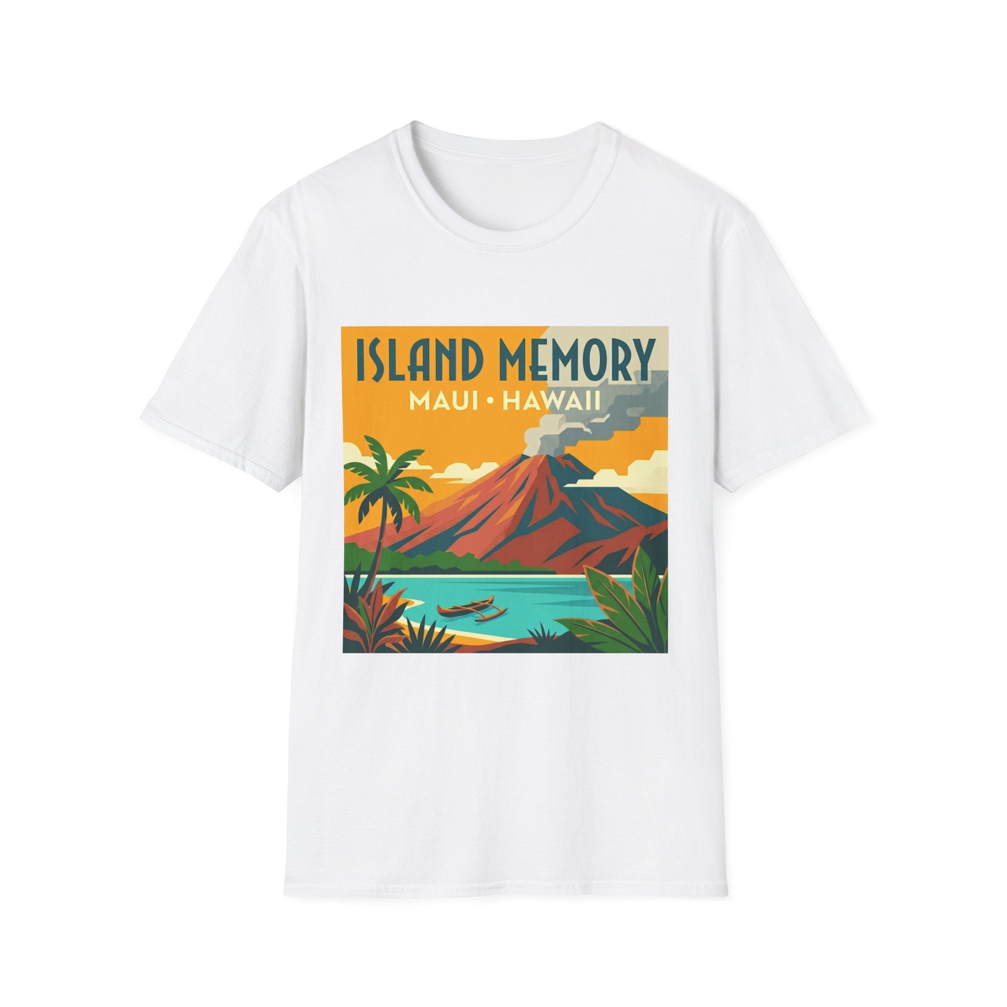 T-Shirt — Island Memory Maui Hawaii Vintage Travel Poster Design